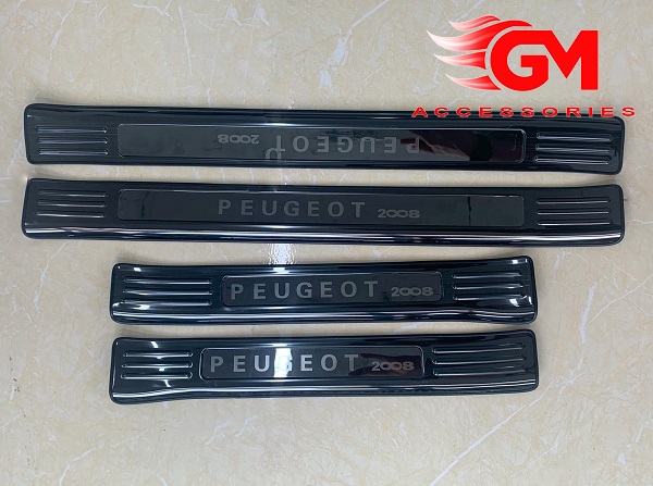 Nẹp bậc chống trầy cửa Peugeot 2008 chất liệu Titan cao cấp